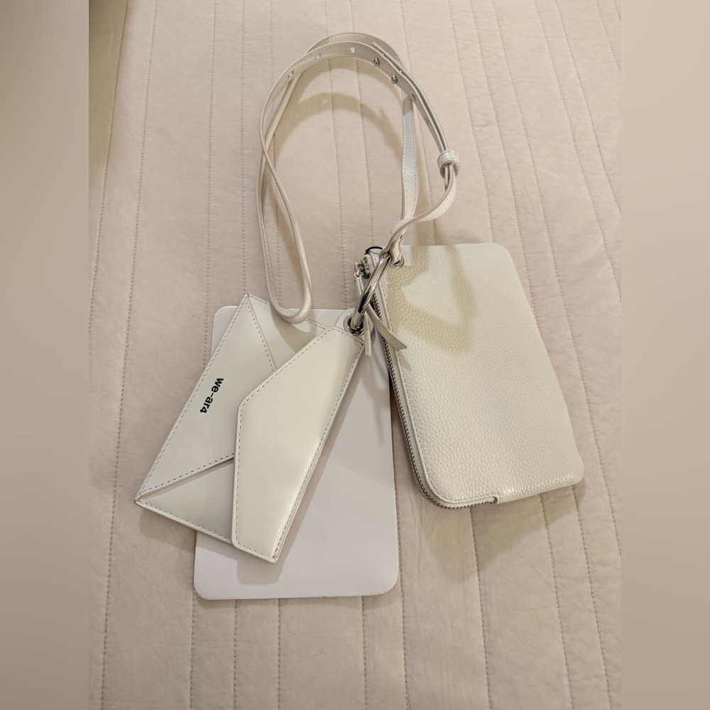 Mini Crossbody Wristlet in White - Women Bags Mini Bag - Picture 2 of 7